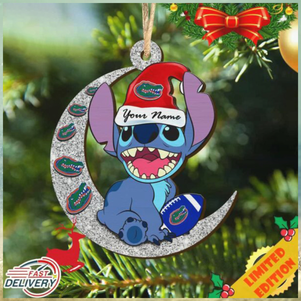 Florida Gators Stitch Christmas Ornament NCAA And Stitch With Moon Ornament Florida Gators Stitch Christmas Ornament NCAA And Stitch With Moon Ornament