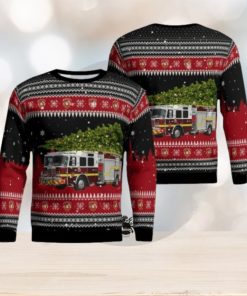 Florida, Highlands County Fire Rescue Christmas Aop Ugly Sweater