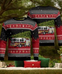 Florida, Highlands County Fire Rescue Christmas Aop Ugly Sweater