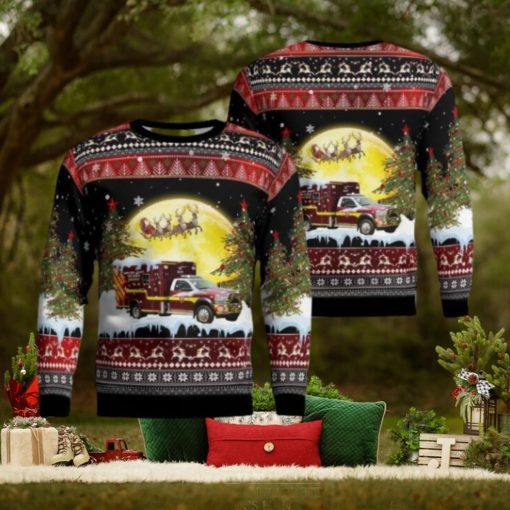 Florida, Highlands County Fire Rescue Christmas Ugly Sweater