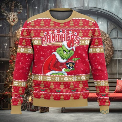 Florida Panthers Grinch AOP Ugly Christmas Sweater Christmas Gift For Men And Women