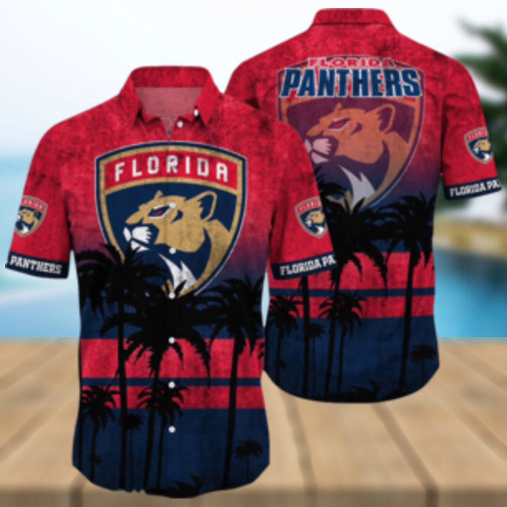 Florida Panthers NHL Logo Coconut Tropical Hawaiian Shirt Beach Gift For Fans Florida Panthers NHL Logo Coconut Tropical Hawaiian Shirt Beach Gift For Fans