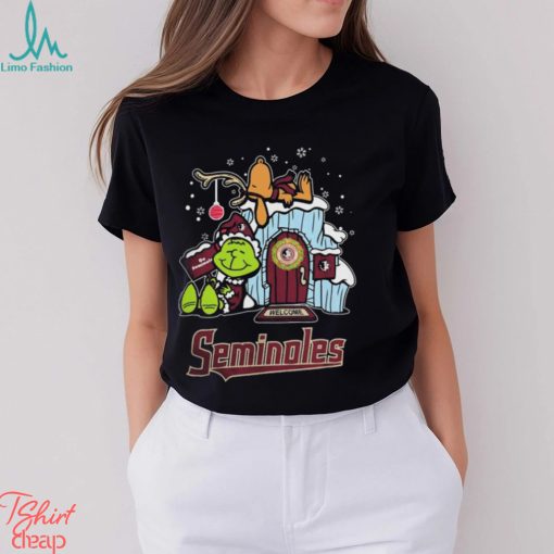 Florida Seminoles Grinch Nuts Welcome Christmas 2023 T shirt