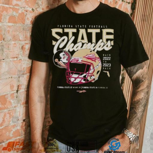 Florida State Seminoles 2023 State Champs Back To Back Helmet shirt