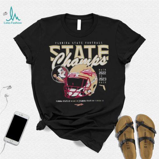Florida State Seminoles 2023 State Champs Back To Back Helmet shirt