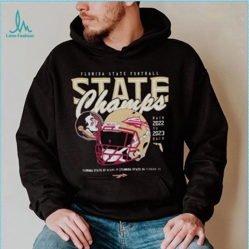 Florida State Seminoles 2023 State Champs Back To Back Helmet shirt