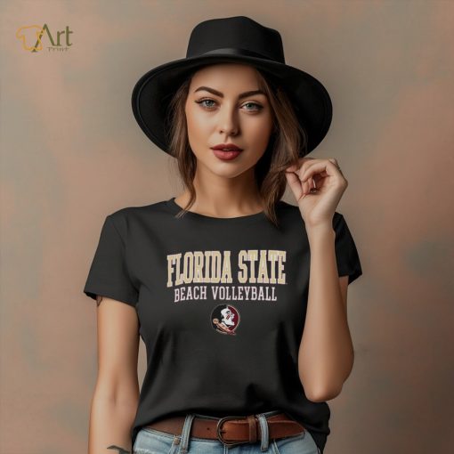 Florida State Seminoles Champion Stacked Beach Volleyball T Shirt