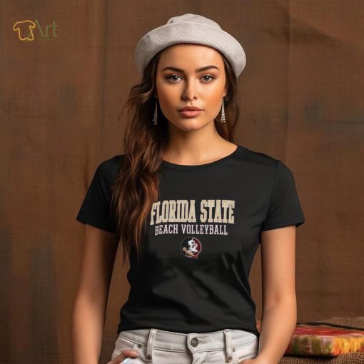 Florida State Seminoles Champion Stacked Beach Volleyball T Shirt