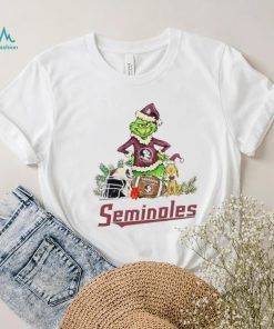 Florida State Seminoles Grinch and Max dog funny Christmas shirt