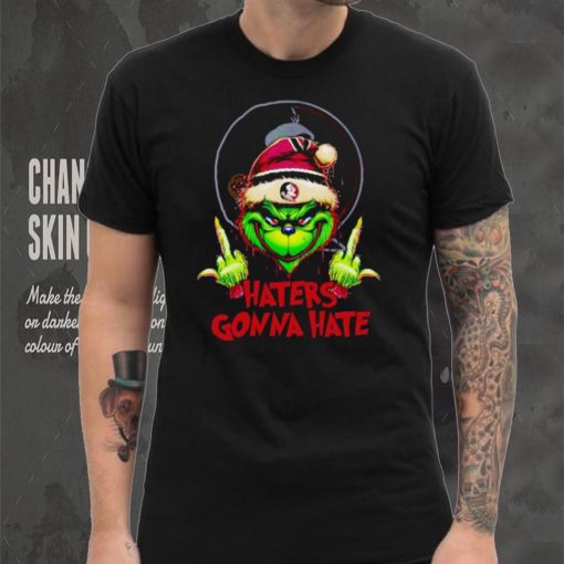 Florida State Seminoles Grinch middle finger haters gonna hate shirt