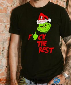 Florida State Seminoles Santa Grinch fuck the rest shirt, hoodie, sweater, long sleeve and tank top Florida State Seminoles Santa Grinch fuck the rest shirt