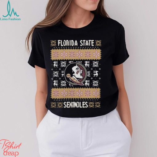 Florida State Seminoles Seminole Head Ugly Christmas Shirt