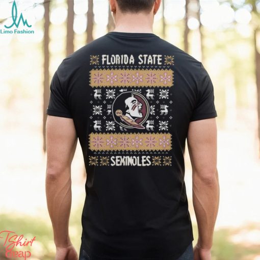 Florida State Seminoles Seminole Head Ugly Christmas Shirt