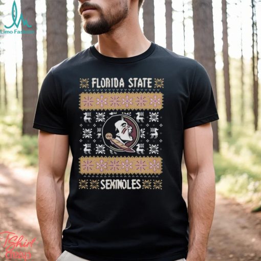 Florida State Seminoles Seminole Head Ugly Christmas Shirt