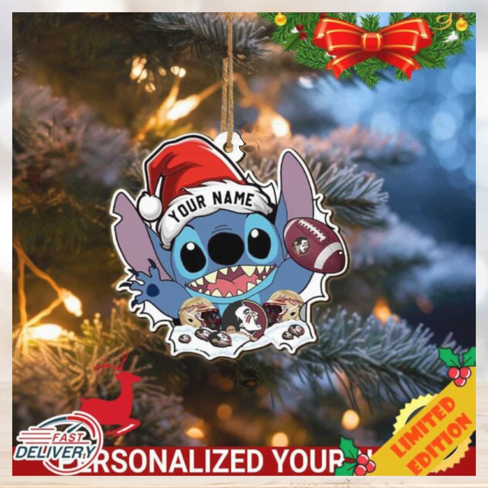 Florida State Seminoles Stitch Christmas Ornament NCAA Custom With Stitch Ornament Florida State Seminoles Stitch Christmas Ornament NCAA Custom With Stitch Ornament