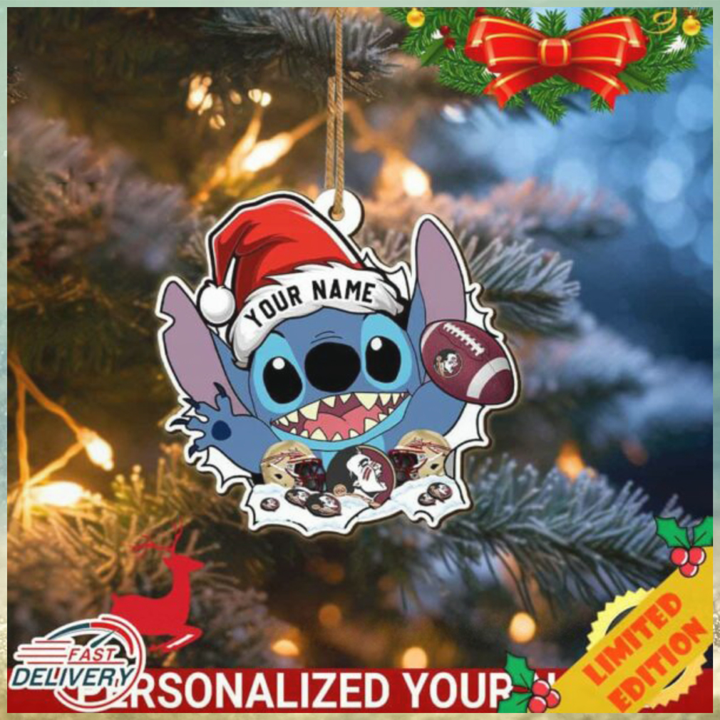 Florida State Seminoles Stitch Christmas Ornament NCAA Custom With Stitch Ornament Florida State Seminoles Stitch Christmas Ornament NCAA Custom With Stitch Ornament