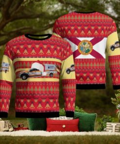 Florida, Volusia County Ems Christmas Ugly Sweater