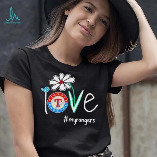 Flower bird love my Rangers shirt
