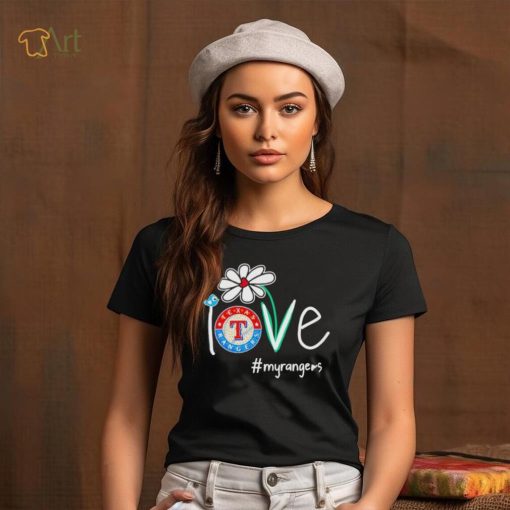 Flower bird love my Rangers shirt
