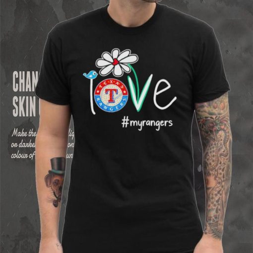 Flower bird love my Rangers shirt