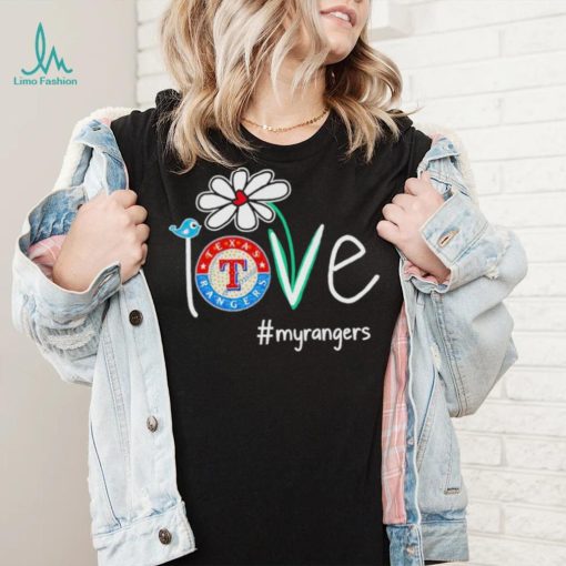 Flower bird love my Rangers shirt