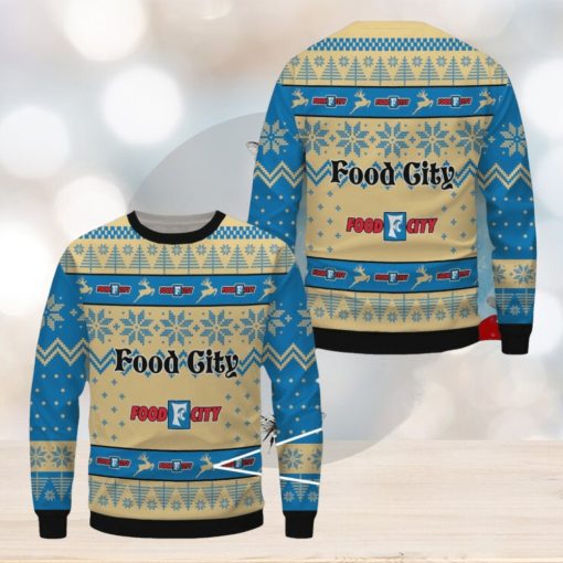 Food City Ugly Christmas Sweater, Xmas Gift Ideas For Fans