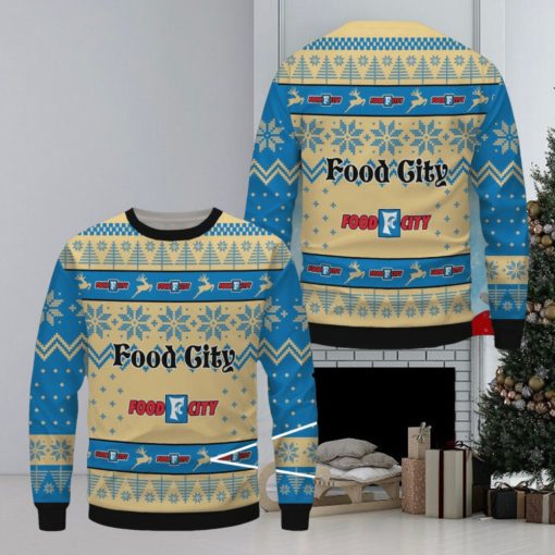 Food City Ugly Christmas Sweater, Xmas Gift Ideas For Fans