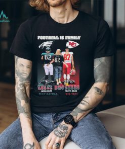 Football Is Family Kelce Brothers Jason Kelce Sexy Batman And Travis Kelce Big Yeti Signatures shirt