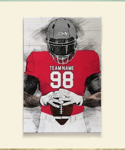 Football Player Canvas Poster