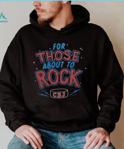 For Those About To Rock Columbus Blue Jackets Retro Hockey T Shirt