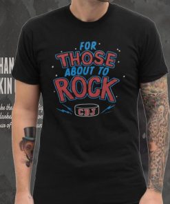 For Those About To Rock Columbus Blue Jackets Retro Hockey T Shirt
