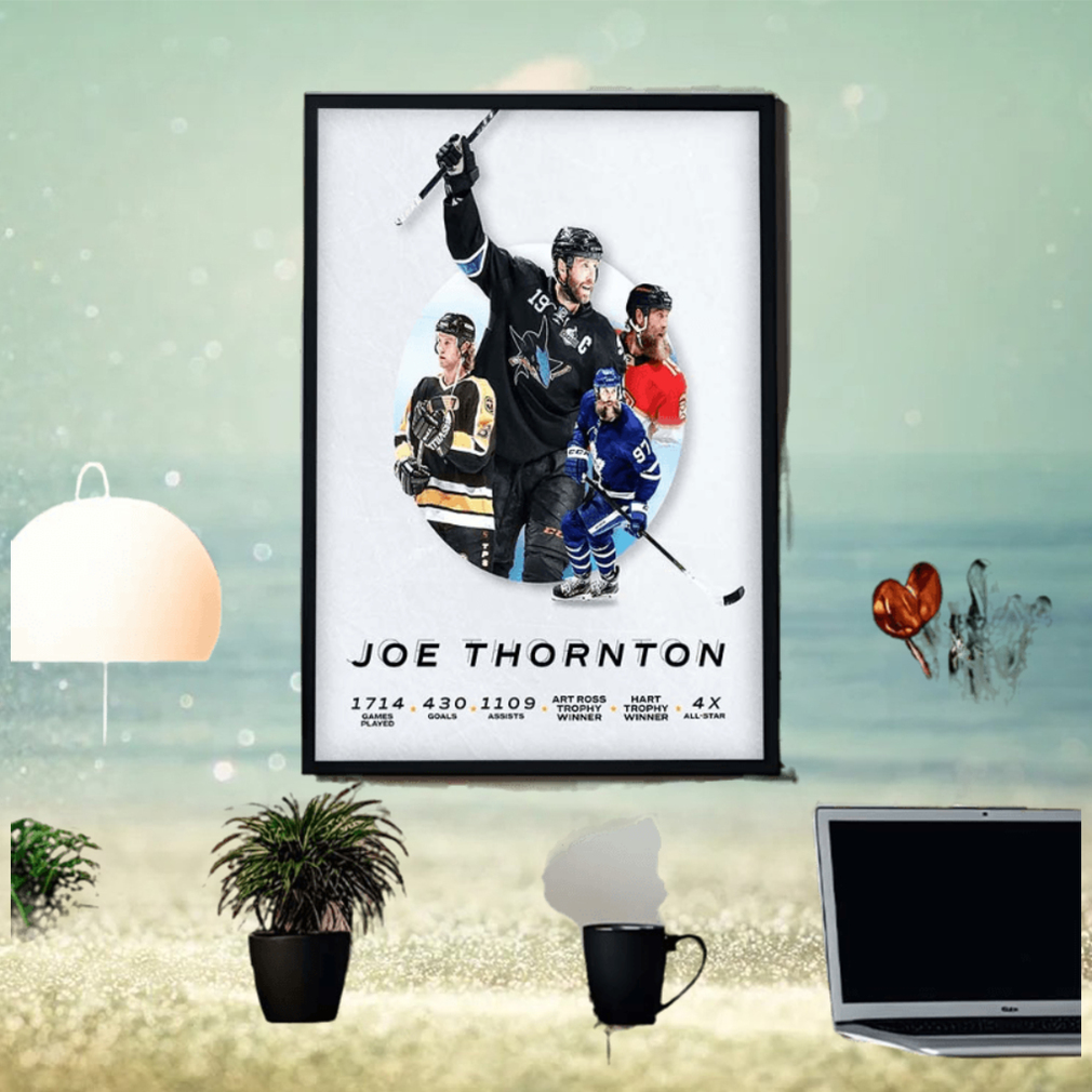 Former MVP Joe Thornton Retirement Summary Of All Titles Home Decor Poster Canvas Former MVP Joe Thornton Retirement Summary Of All Titles Home Decor Poster Canvas