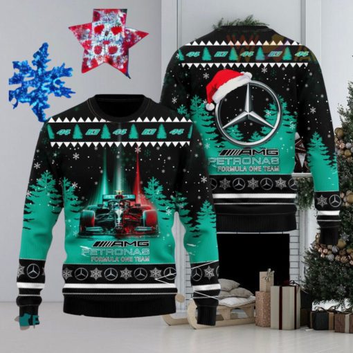 Formula One Team Mercedes AMG Petronas 3D Christmas Sweater 2023