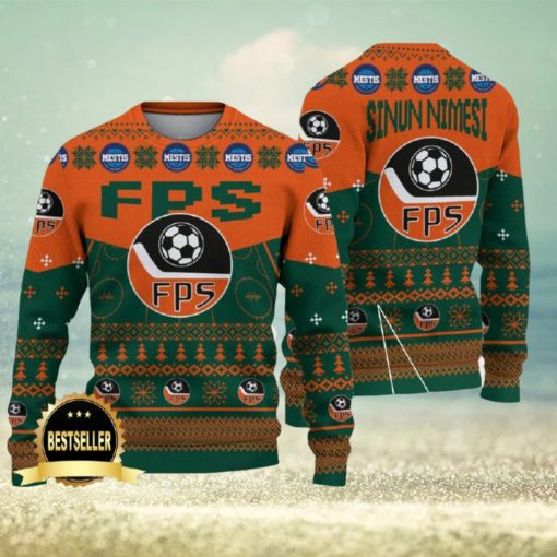 Forssan Palloseura Ugly Christmas Sweater Logo Custom Name Gift Fans