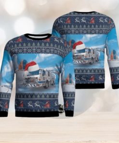 Fort Worth, Texas, Fort Worth Fire Department Christmas Aop Ugly Sweater Family Gift