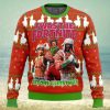 3D Karate Santa Merry Kick Mas Ugly Sweater