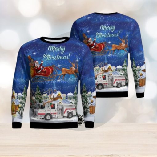 Foxborough, Massachusetts, Foxborough Fire Department Aop Ugly Sweater Family Gift