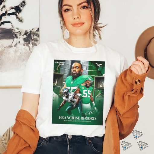 Franchise Record Most Regular Season Games Played Signature Poster shirt