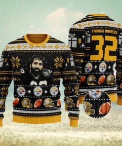 Franco Harris pittsburgh steelers NFL Ugly Christmas 3D Sweater For Men And Women