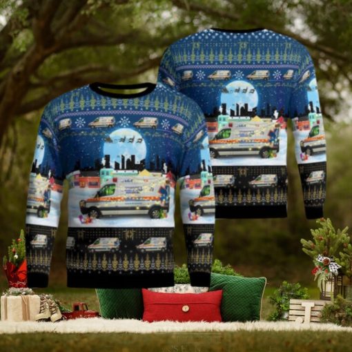 Franklin, Pennsylvania, Community Ambulance Service Aop Ugly Sweater Family Gift