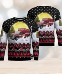 Fredericksburg Fire Department Medic 2 Aop Ugly Sweater Family Gift