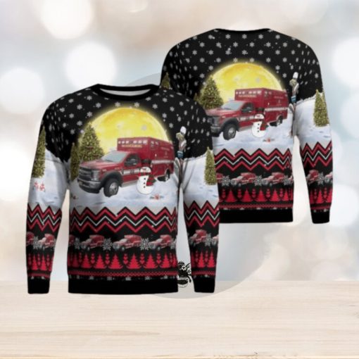 Fredericksburg Fire Department Medic 2 Aop Ugly Sweater Family Gift