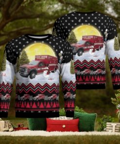 Fredericksburg Fire Department Medic 2 Aop Ugly Sweater Family Gift