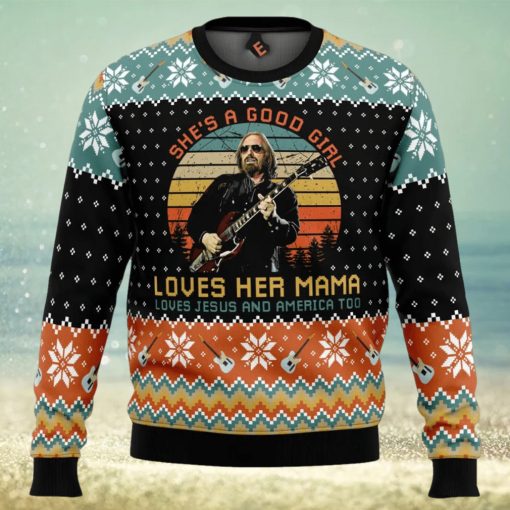 Free Fallin’ Tom Petty Ugly Christmas Sweater