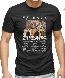 Friends 29 years 1994 2023 thank you for the memories signatures shirt, hoodie, sweater, long sleeve and tank top Friends 29 years 1994 2023 thank you for the memories signatures shirt