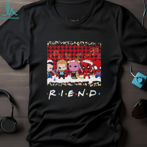 Friends Marvel Chibi Characters Christmas Shirt