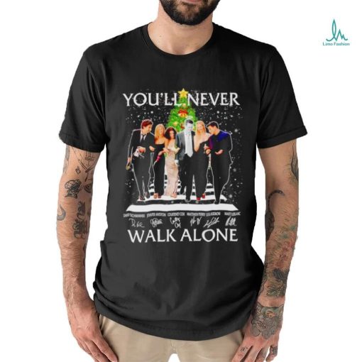 Friends Tv show Abbey Road you’ll never walk alone Christmas shirt