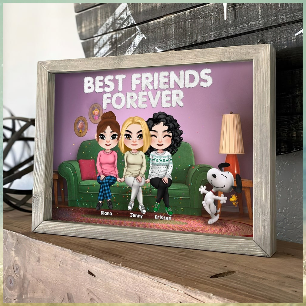 Personalized We'll Be Friends Until We're Old Canvas, Custom Photo Friendship  Gifts, Funny Gifts For Best Friend - Best Personalized Gifts For Everyone