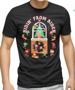 From Hidin Biden Funny Apparel Biden Christmas Shirt