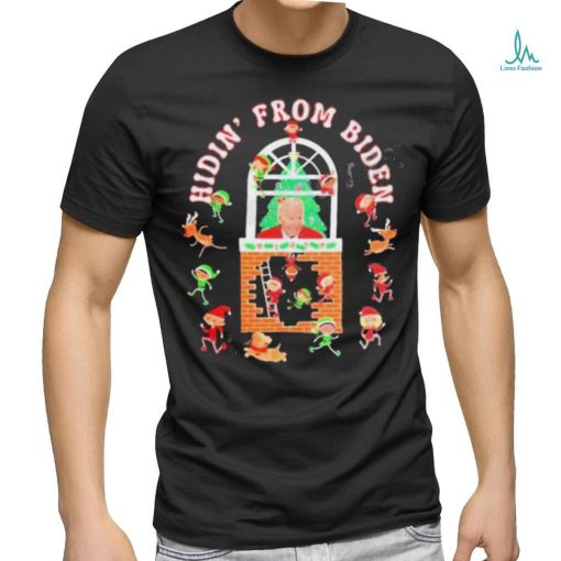 From Hidin Biden Funny Apparel Biden Christmas Shirt